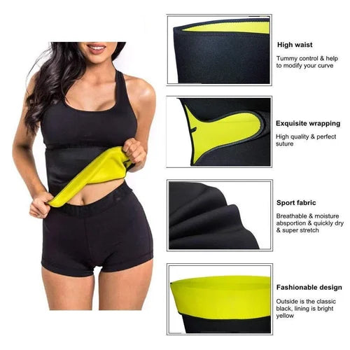 Slimming Taping Hot Shaper Sweat Slim Belt Fat Cutter & Fat Burner Hot Shaper Hot Belt Free Size for Men & Women